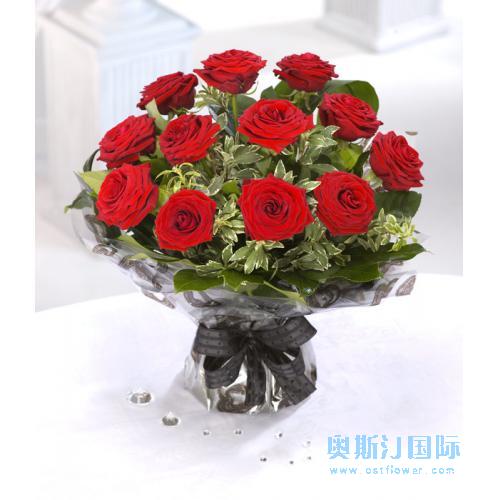 奥斯汀国际鲜花玫瑰英国鲜花店伦敦送鲜花英国订花玫瑰