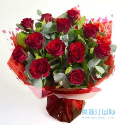 奥斯汀国际鲜花速递红玫瑰澳大利亚订花悉尼墨尔本鲜花玫瑰