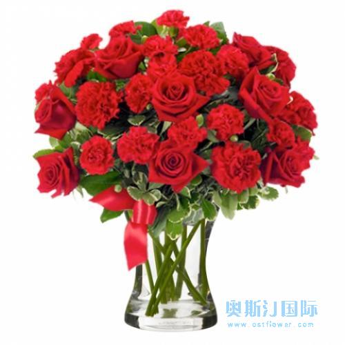 奥斯汀国际送花玫瑰康乃馨马来西亚订花吉隆坡送花玫瑰