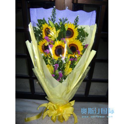 奥斯汀国际送花向日葵马来西亚订花吉隆坡送花