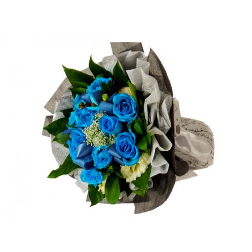 奥斯汀国际鲜花速递蓝玫瑰新加坡订花送花