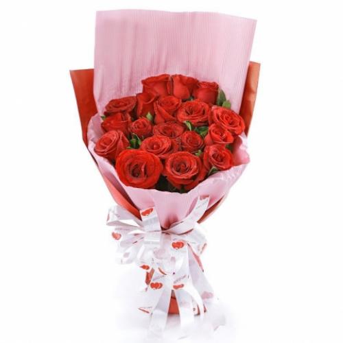 奥斯汀国际送花12红玫瑰马来西亚订花吉隆...