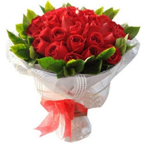 奥斯汀国际送花24红玫瑰马来西亚订花吉隆...