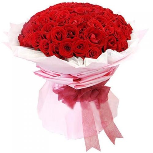 奥斯汀国际送花99红玫瑰马来西亚订花吉隆坡送花玫瑰