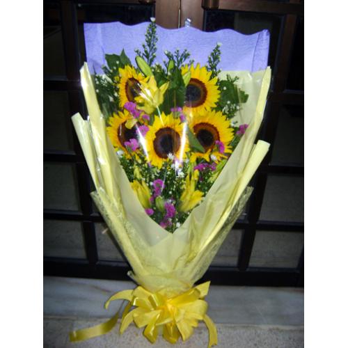 奥斯汀国际送花向日葵马来西亚订花吉隆坡送花
