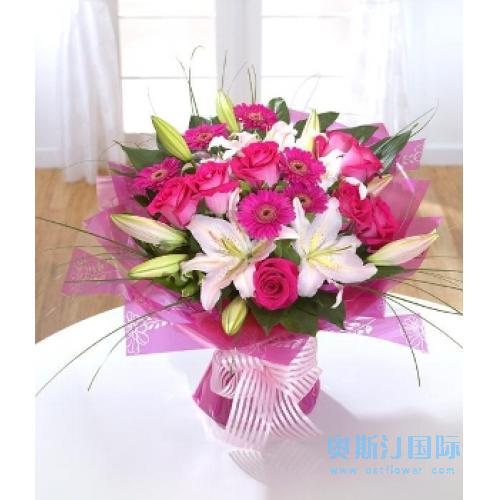 奥斯汀国际英国送花玫瑰百合布莱顿送鲜花朴茨茅斯送花