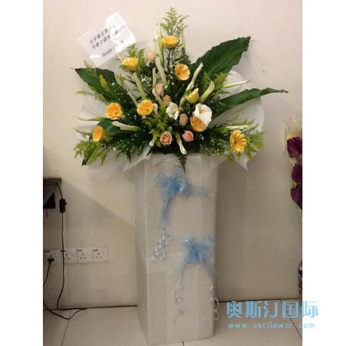 奥斯汀国际鲜花速递葬礼花篮新加坡订花国际送花