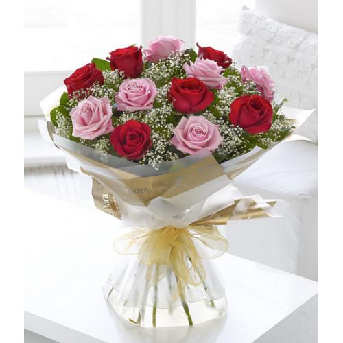 奥斯汀国际鲜花速递12玫瑰英国莱斯特花店英国送花拉夫堡订花国际鲜花