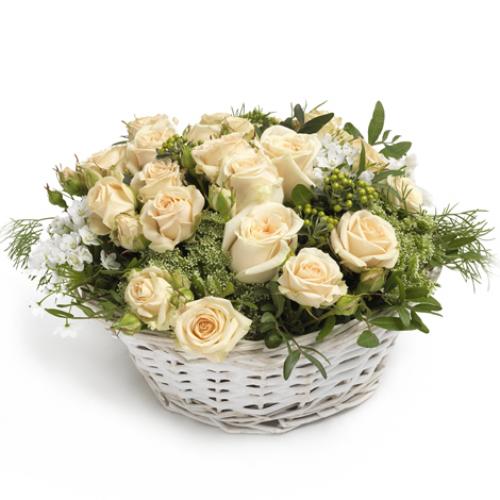 奥斯汀国际送花21白玫瑰欧洲送花法国送花法国巴黎鲜花速递玫瑰