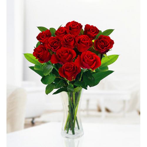 奥斯汀国际送花12枝红玫瑰伦敦鲜花速递曼...