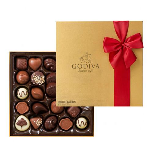 英国可单独配送24颗Godiva巧克力礼盒伦敦牛津配送利物浦伯明翰英国全境