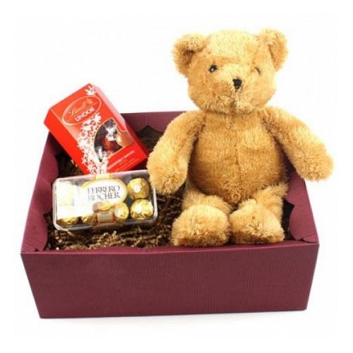 英国可单独配送巧克力小熊玩具礼盒伦敦利物...